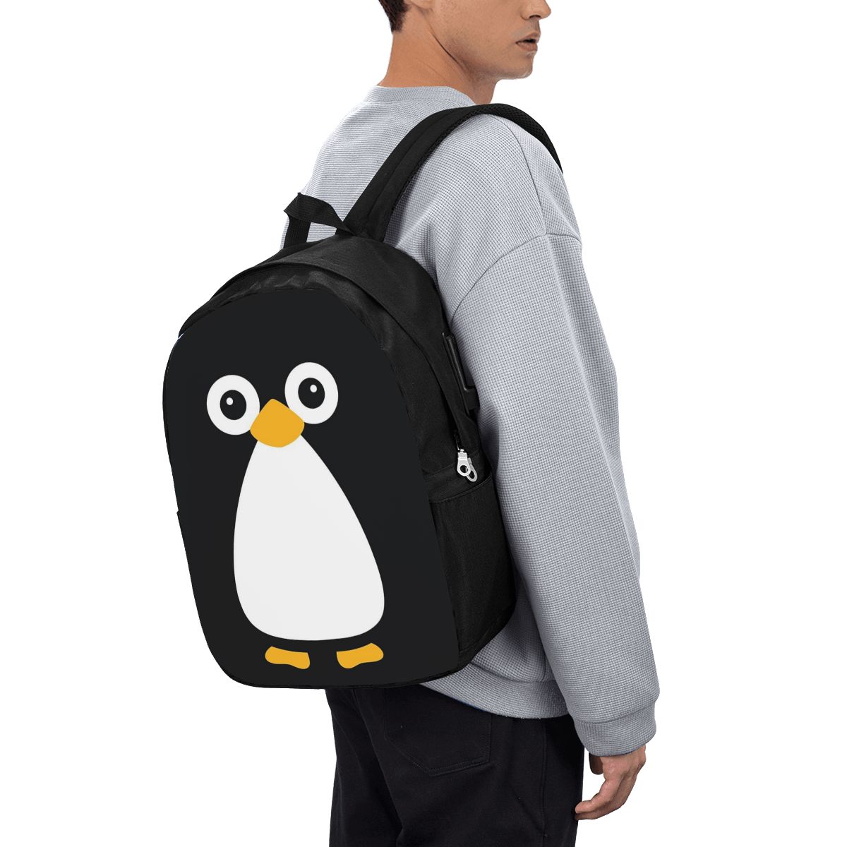 Backpacks - Cute Vector Penguin Backpack Travel Notebook
