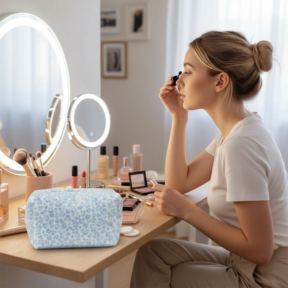 High Quality Fuzzy Makeup Bag  - Cosmetic Bags ulasan dan harga