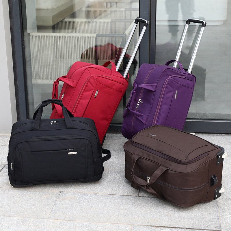 Travel Luggage Bags Oxford Wat - Foldable Rolling Luggage Bag ulasan dan harga