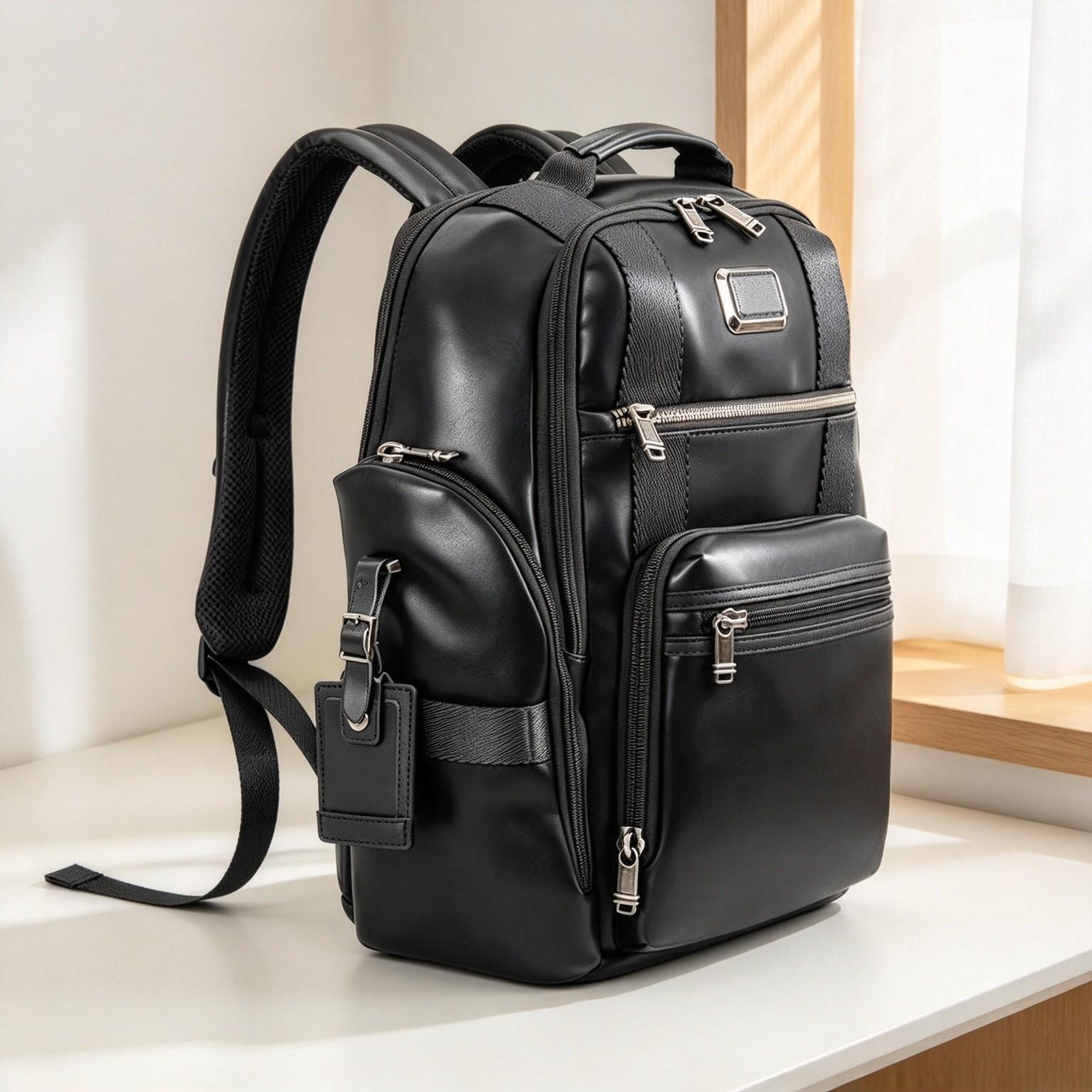 Men Casual Business Leather La - Backpacks ulasan dan harga