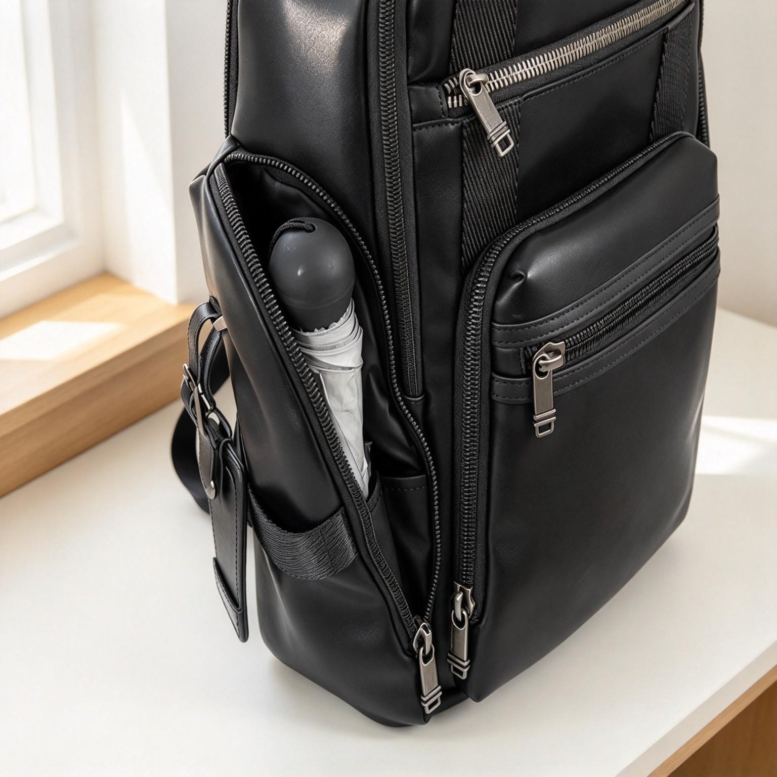 Men Casual Business Leather La - Backpacks ulasan dan harga
