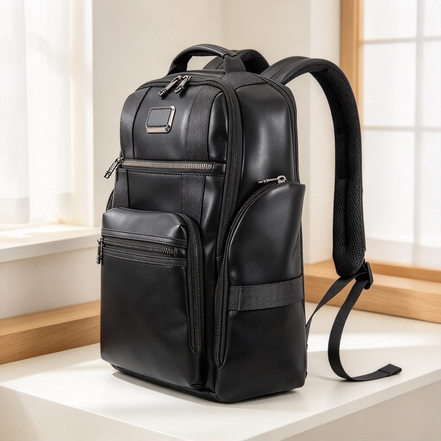 Men Casual Business Leather La - Backpacks ulasan dan harga