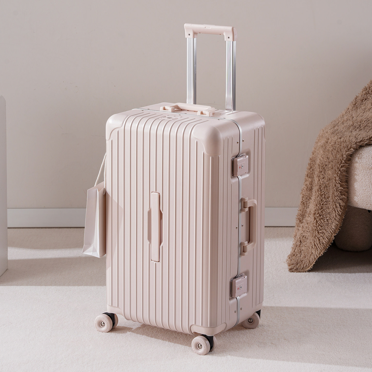 New Aluminum Frame Luggage 20' - Aluminum Frame Carry On Luggage ulasan dan harga