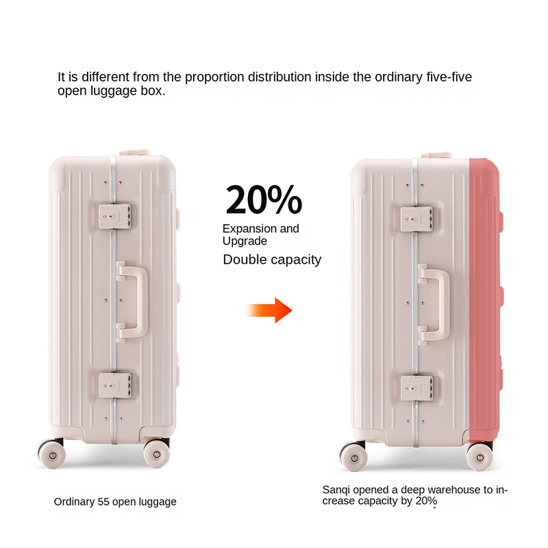 New Aluminum Frame Luggage 20' - Aluminum Frame Carry On Luggage ulasan dan harga